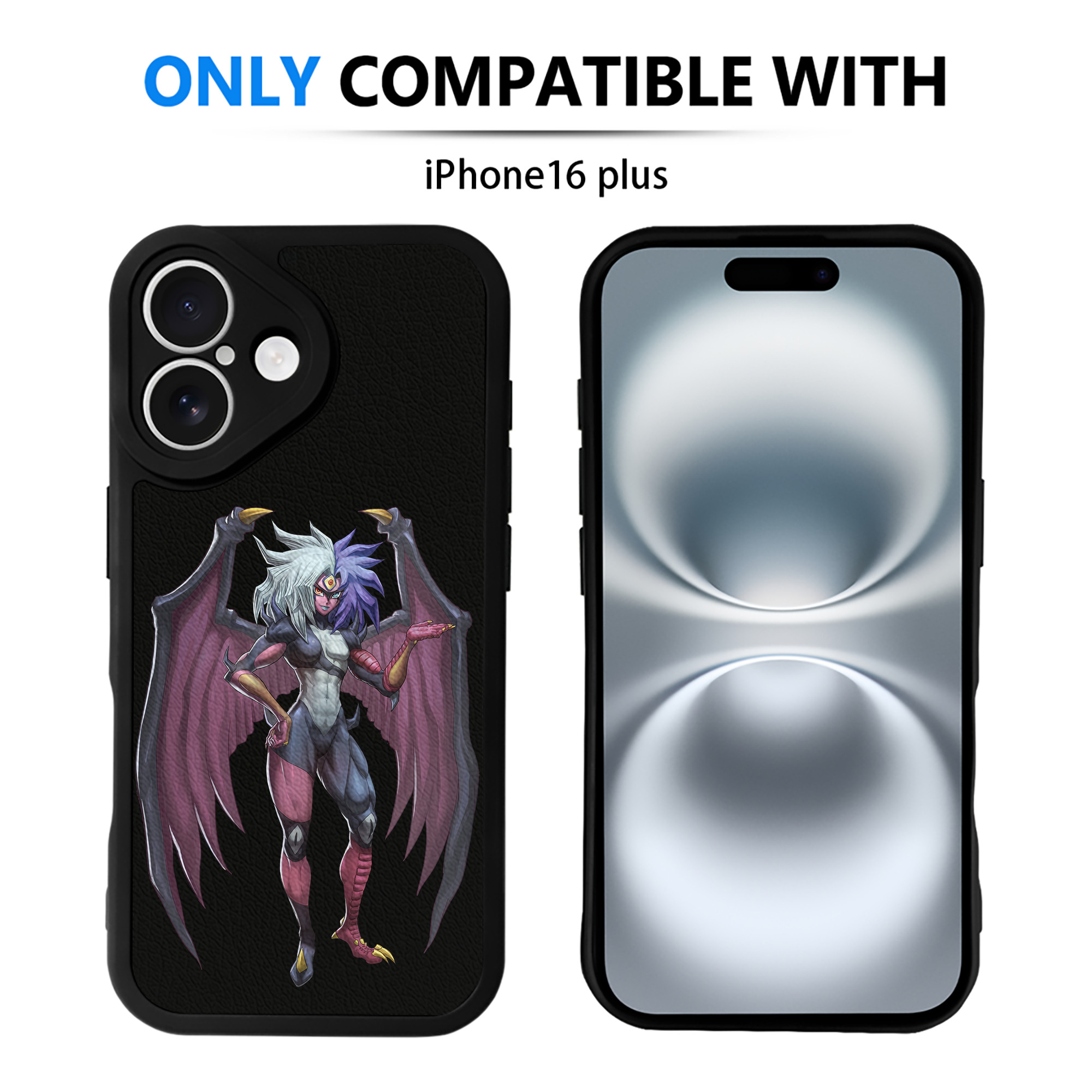 （画像用） 遊☆戯☆王 Yu-Gi-Oh! 【iPhone 16シリーズ対応】シリコンスマホケース（レザー調） 材質：シリコン